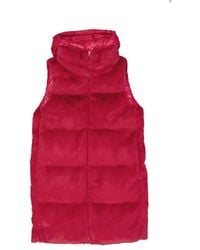 Herno - Padded Faux Fur Vest Coat - Lyst