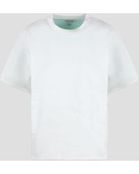 Bottega Veneta - Relaxed Fit Double Layer Cotton T-Shirt - Lyst