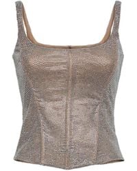 GIUSEPPE DI MORABITO - Crystal Bustier Top - Lyst