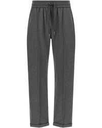 Brunello Cucinelli - Cotton-Blend Track Joggers - Lyst
