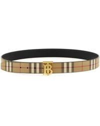 Burberry - Tb Buckle Reversible Belt - Lyst