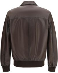 D'Amico - Leather Jacket Lamb Ovis Aries - Lyst