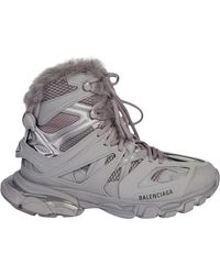 Balenciaga - Track Hike Faux Fur-Lined Sneakers - Lyst