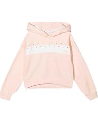 Chloé Pink Sweatshirt With Hood Chloe Kids
