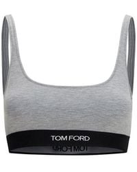 Tom Ford - Gray Modal Sport Bra - Lyst