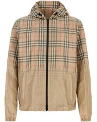 Burberry - Printed Viscose Blend Bomber Jacket - Lyst