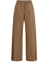 Brunello Cucinelli - Brown Cotton Casual Pants - Lyst