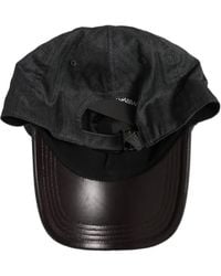 Dolce & Gabbana - Herringbone Baseball Cap Hat Cotton Elastane - Lyst