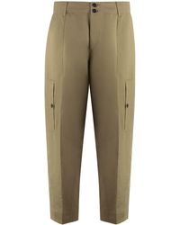 PT01 - Cotton-Linen Trousers - Lyst