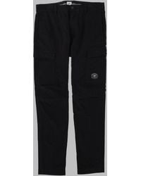 C.P. Company - Stretch Cotton Satin Cargo Trousers - Lyst