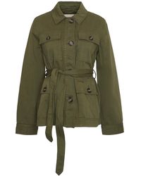 Barbour - Military Jacket With Belt - Lyst