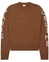 Celine - Wool Sweater With Logo Jumpers - Lyst