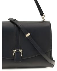 Ferragamo - Shoulder Bag Mia Large Calf Leather - Lyst
