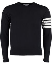 Thom Browne - Lightweight 4-Bar Crewneck Pullover - Lyst