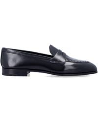 Church's - Onyx Fumé Polished Leather Loafer - Lyst