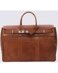 Brunello Cucinelli - Leather Weekender Country Bag - Lyst