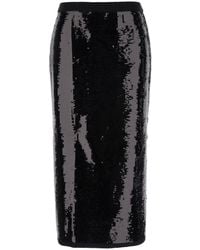 Twinset - Midi Skirt With Sequins All-Over - Lyst