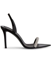 Giuseppe Zanotti - Patent Leather Slingback Sandals - Lyst