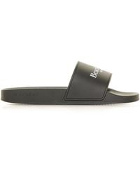 Givenchy - Flat Slides With Logo - Lyst