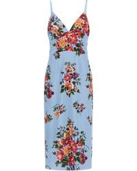 Dolce & Gabbana - Dolce & Gabbana 'Mazzo Di Fiori' Print Dress - Lyst