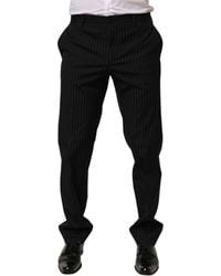Dolce & Gabbana - Striped Dress Formal Trouser Pants Wool Blend - Lyst