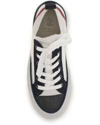 Brunello Cucinelli - Sneakers Precious Toe Upper Cotton Trainers - Lyst