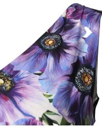 Dolce & Gabbana - Anemone Print Pleated Midi Dress - Lyst