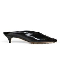 Bottega Veneta - Mule Pumps Vesta Shiny Leather - Lyst