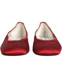 Dolce & Gabbana - Satin Fabric Ballet Slip On Flats Shoes - Lyst
