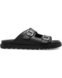 Ferragamo - Leather Slides Colly - Lyst