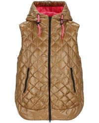 Herno - Zip-up Hooded Quilted Gilet - Lyst