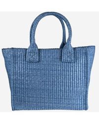 Pinko - Shopping Bag Raffia Polypropylene Shoulder - Lyst