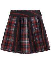 Vivienne Westwood - Red Wool Oves Aries Mini Skirt - Lyst