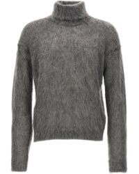 Saint Laurent - Mohair Turtleneck Sweater - Lyst