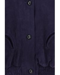 Blazé Milano - Blazã¨ Milano Viva Charlie Suede Bomber Jacket - Lyst