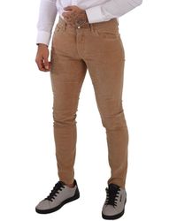 Dolce & Gabbana - Corduroy Cotton Skinny Slim Fit Jeans Clothing - Lyst