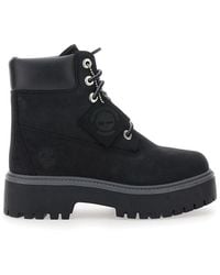 Timberland - Water-Proof Boots With Logo Plate - Lyst