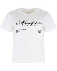 Moncler - T-Shirt Crew-Neck Cotton T-Shirts & Jerseys - Lyst