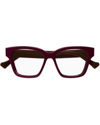 Gucci - Rectangle Frame Glasses - Lyst