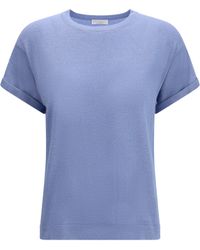Brunello Cucinelli - Cashmere Glitter T-Shirt T-Shirts - Lyst