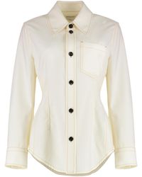 Bottega Veneta - Wool-Effect Shirt Acrylic - Lyst