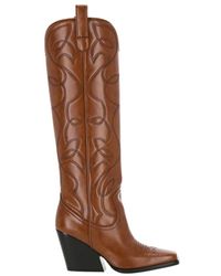 Stella McCartney - Texano Faux Leather Boots - Lyst