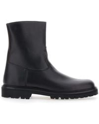 VINNY'S - High-Top Ankle Boots Leather - Lyst