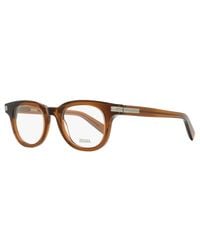 ZEGNA - Thick Oval Eyeglasses Ez5279 045 48Mm Plastic (Acetate) - Lyst