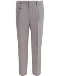 Prada - Tailored Cotton Poplin Pants - Lyst