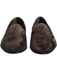 Dolce & Gabbana - Dolce & Gabbana Velvet Leather Loafer - Lyst