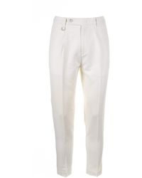 Paolo Pecora - Cotton And Linen Trousers - Lyst