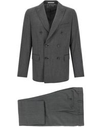 Pal Zileri - Double-Breasted Wool Suit - Lyst