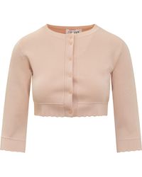 Victoria Beckham - Cropped Cardigan - Lyst