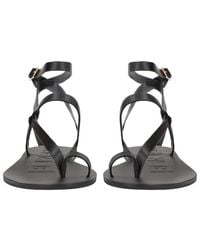 Manebí - Sandals Raffia And Leather - Lyst